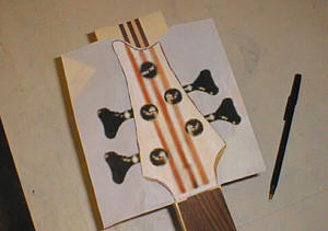 Tracing the headstock